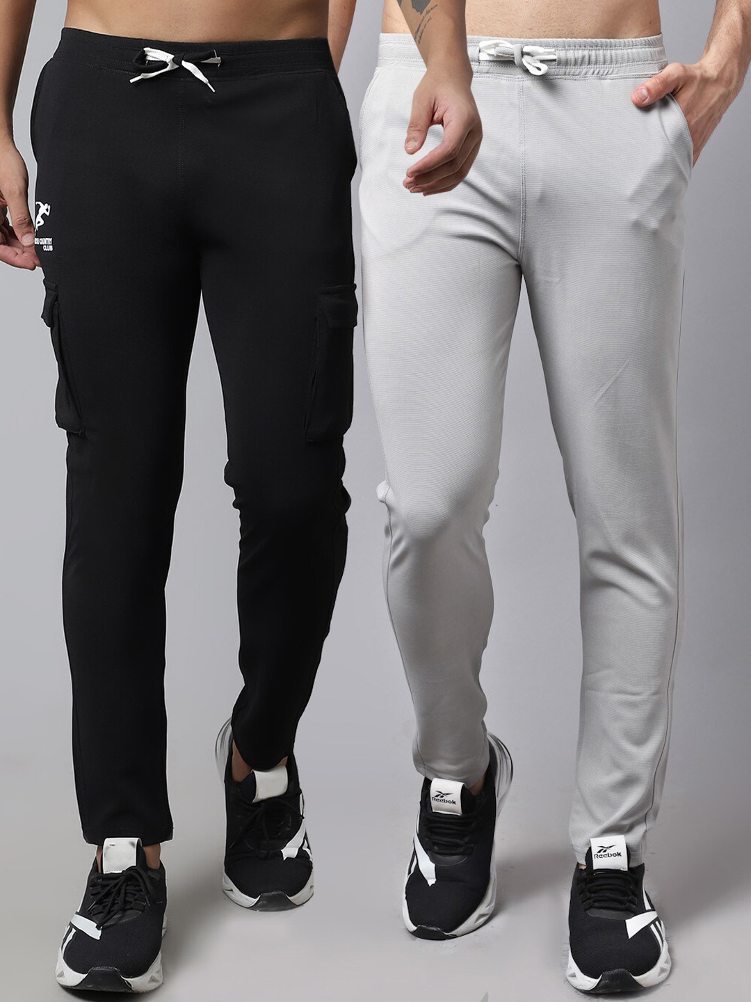 

GRACIT Men Pack Of 2 Track Pants, Black