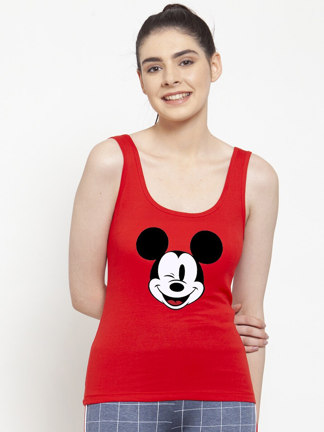 

Friskers Red Print Top