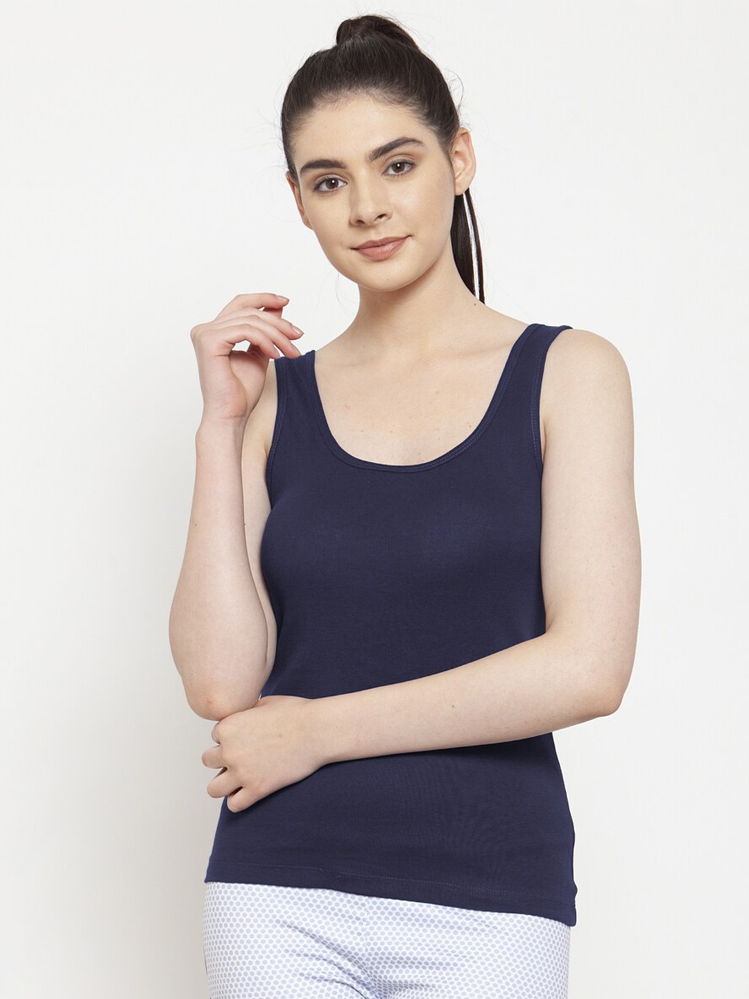 

Friskers Navy Blue Tank Top