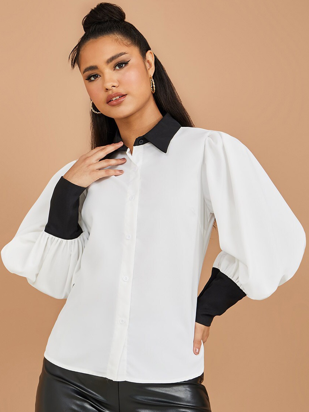 

Styli Women White Casual Shirt