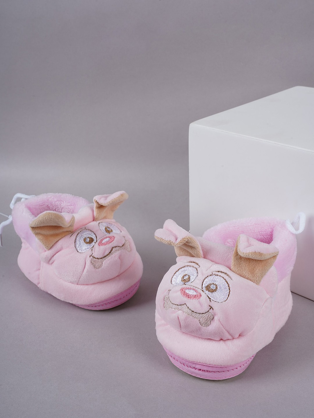 

SAPATOS Infant Kids Pure Wool Booties, Pink