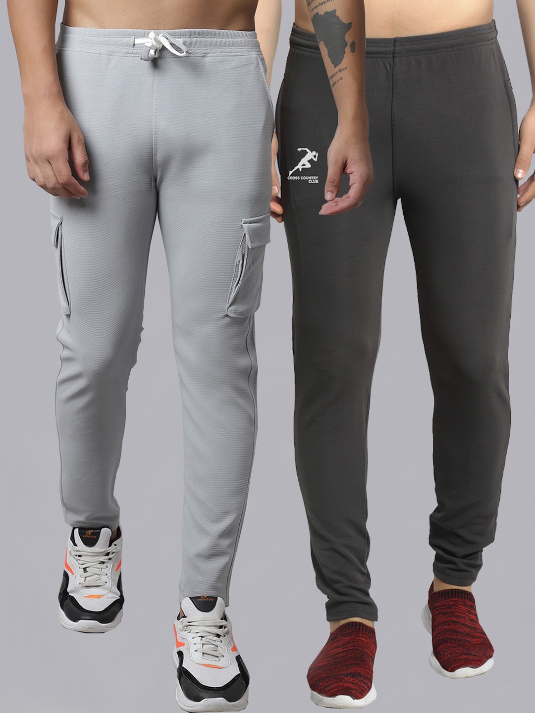 

GRACIT Men Pack Of 2 Track Pants, White