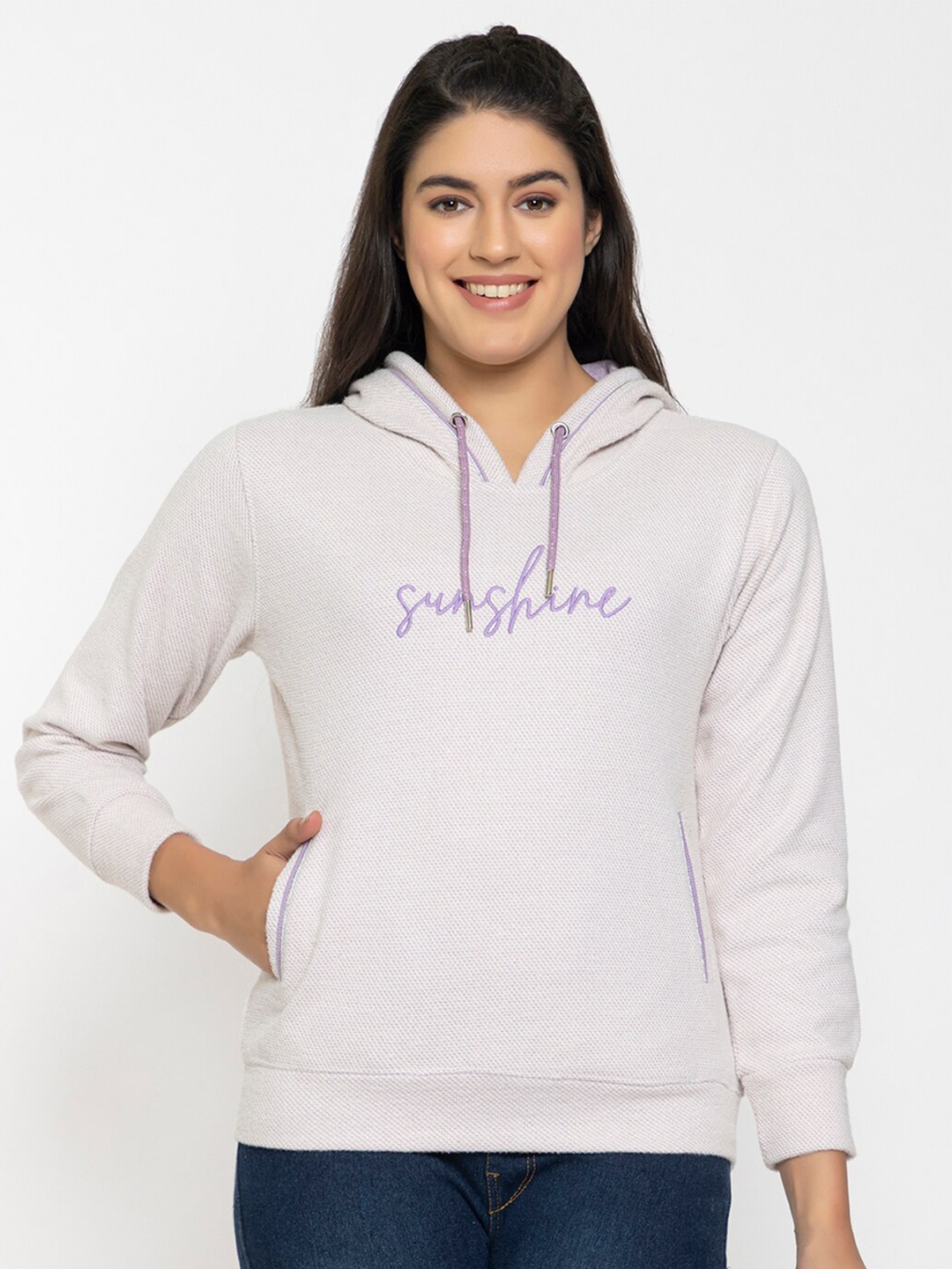 

FEMEA Hooded Pullover Sweatshirt, Pink