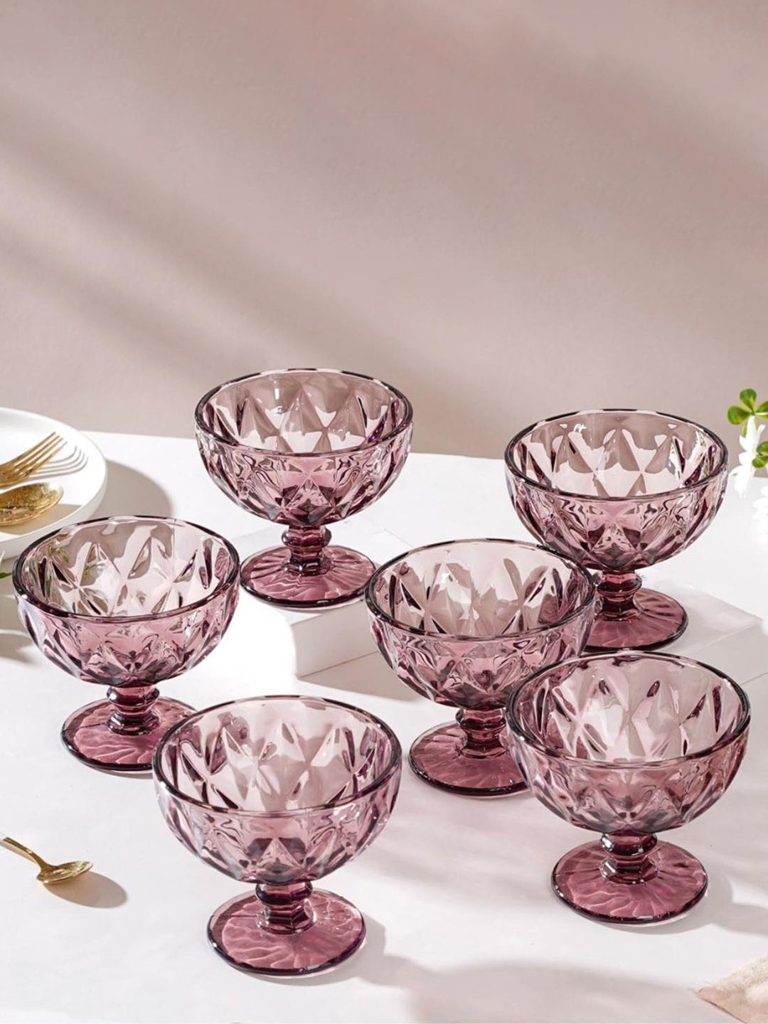 

Nestasia Mauve Set Of 6 Dessert Serving Bowl 300 ML Each