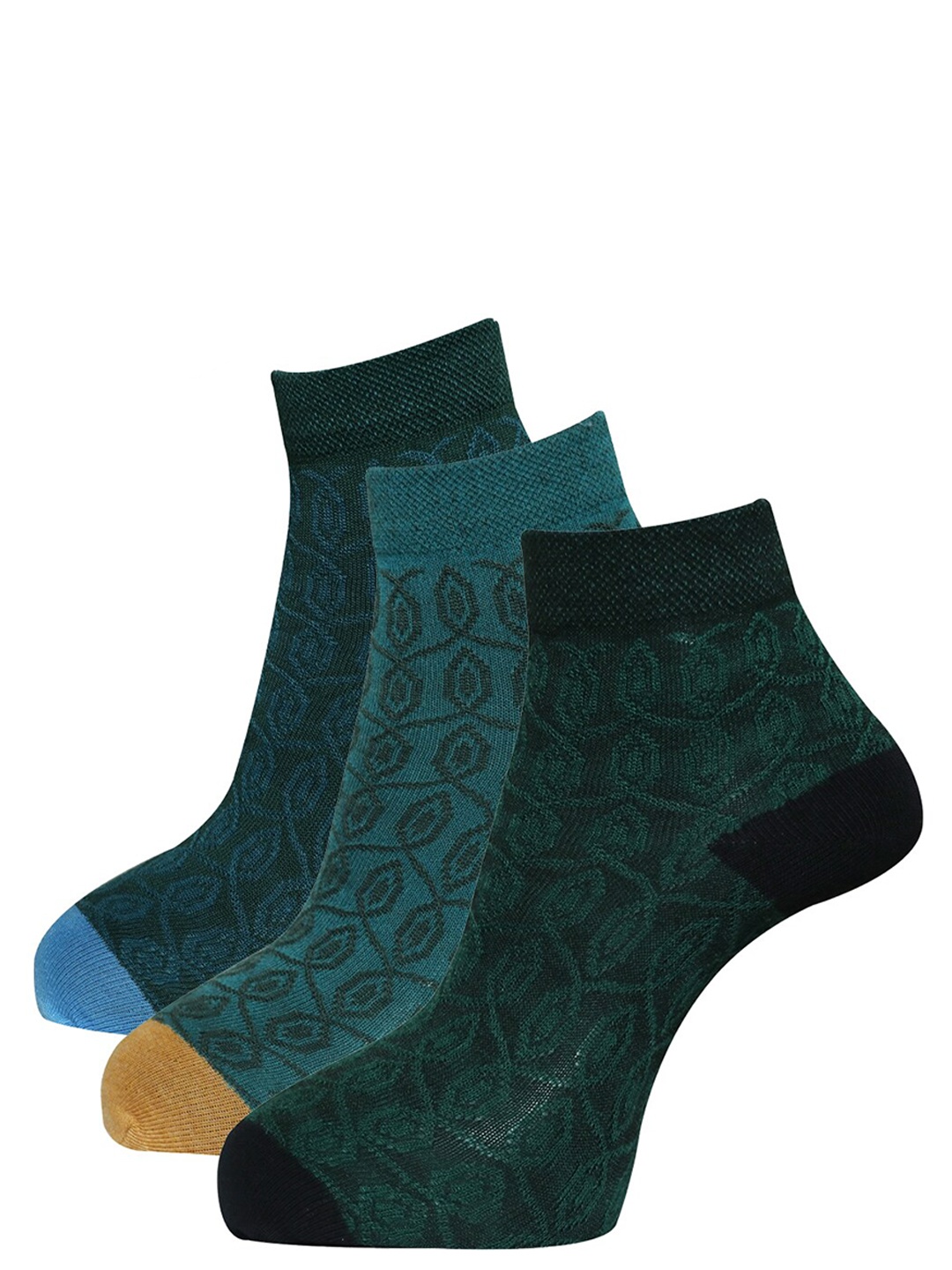 

Dollar Socks Women Pack Of 3 Assorted Ankle Length Cotton Socks