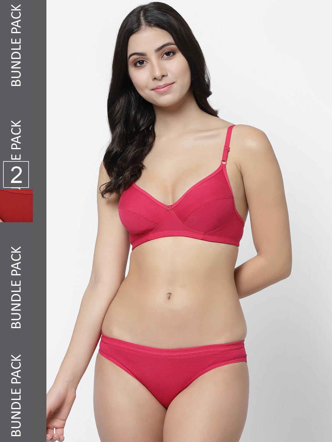

Docare Pack Of 2 Cotton Lingerie Set, Pink