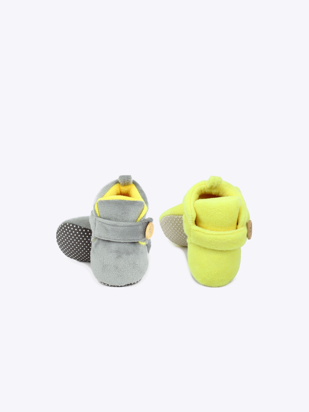 

Superminis Kids Set of 2 Booties, Grey