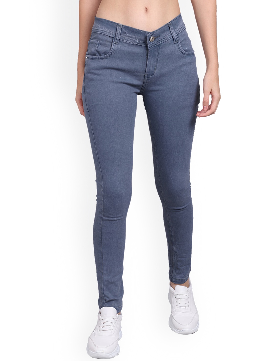 

ELLIS Women Jean Skinny Fit Stretchable Jeans, Grey