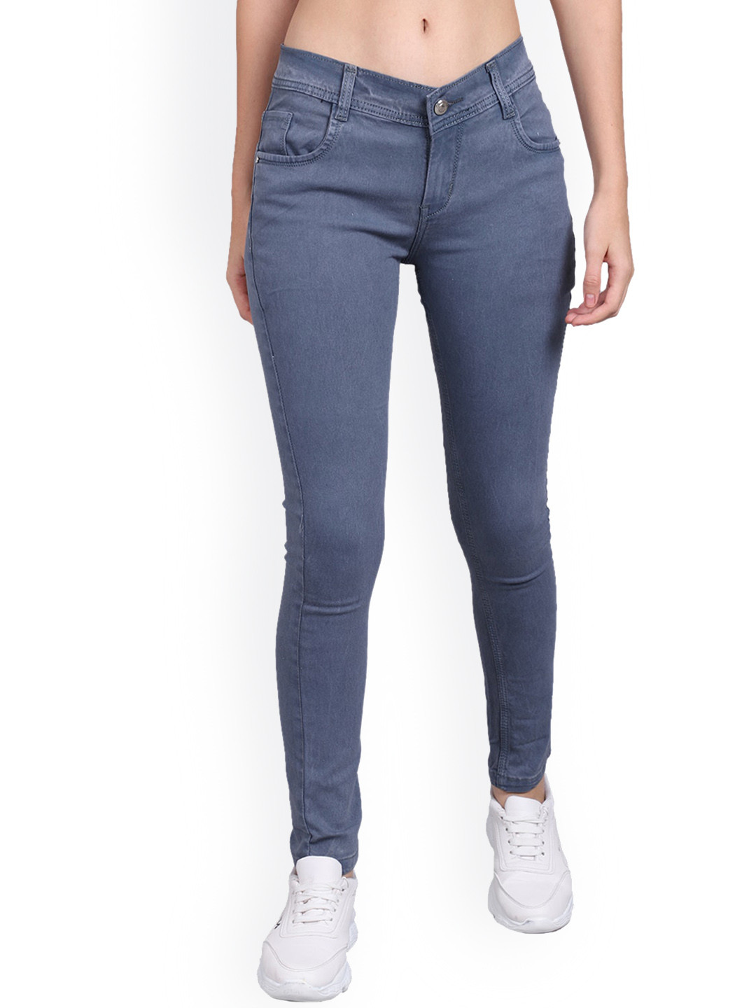 

ELLIS Women Jean Skinny Fit Stretchable Jeans, Grey
