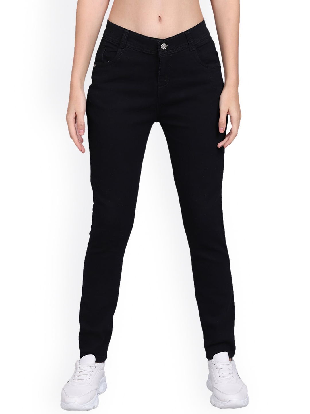 

ELLIS Women Jean Skinny Fit Stretchable Jeans, Black