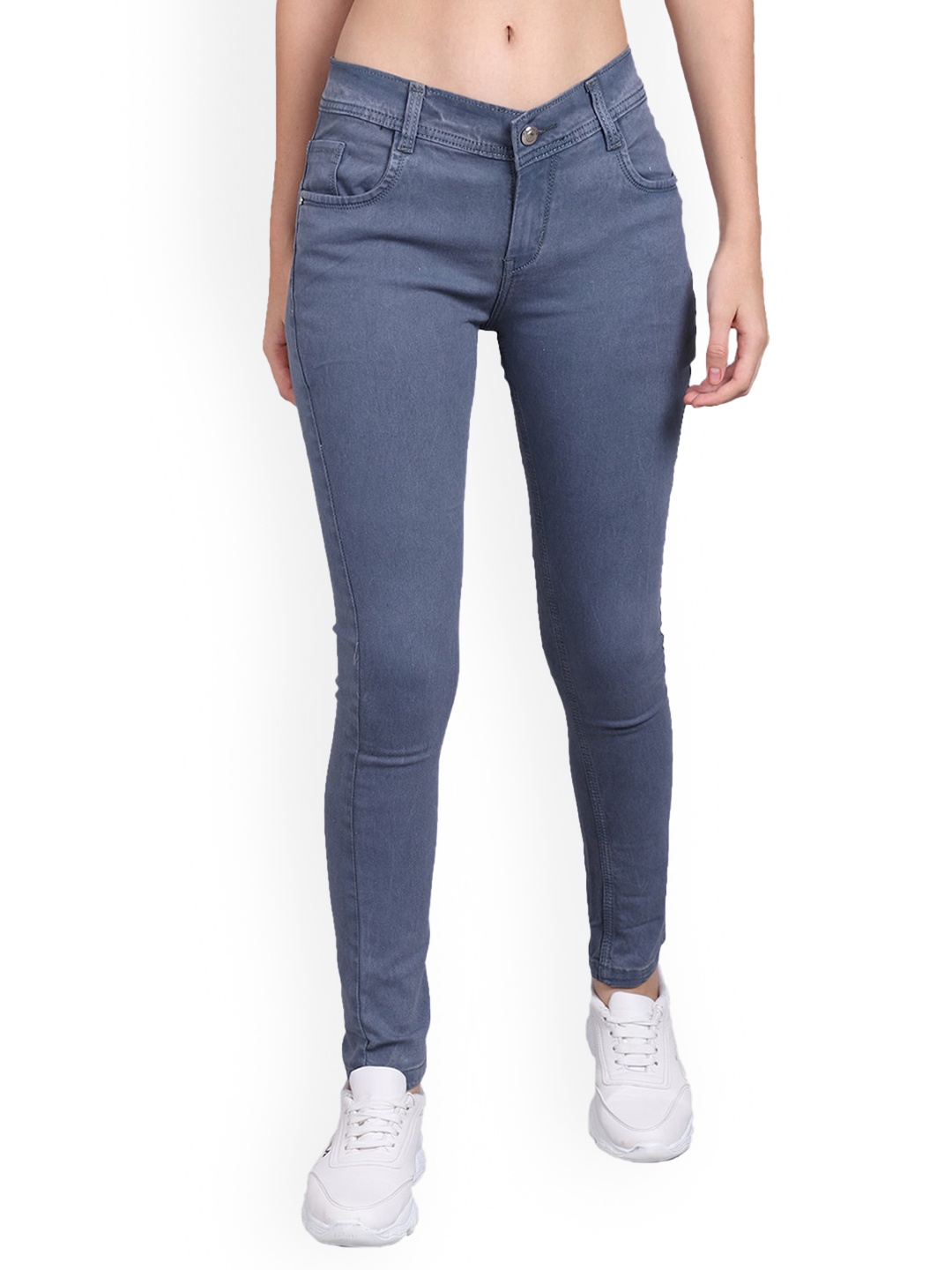

ELLIS Women Jean Skinny Fit Stretchable Jeans, Grey