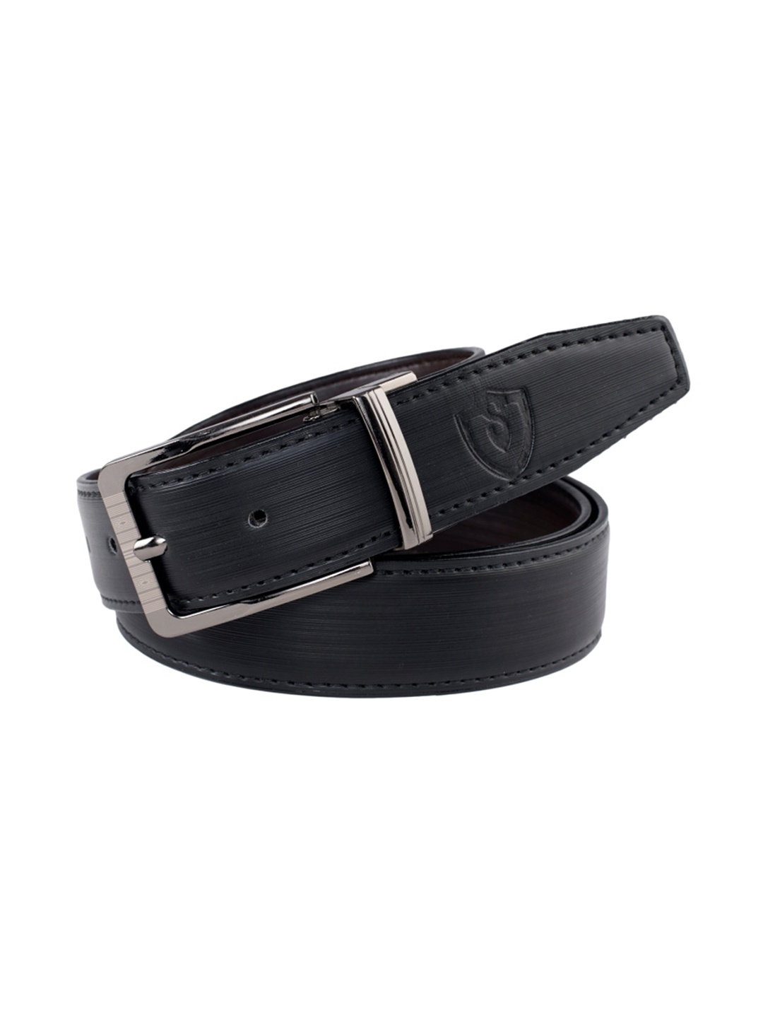 

Keviv Men Leather Reversible Formal Belt, Black