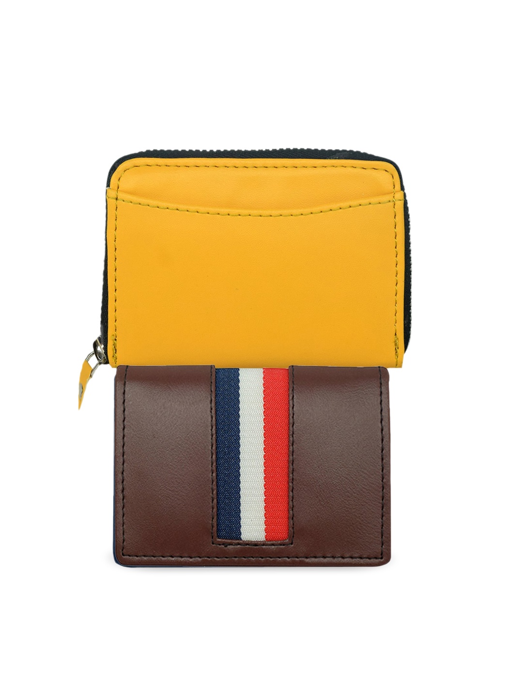 

GREEN DRAGONFLY RFID Protected Wallet & Card Holder Combo Gift Set, Yellow