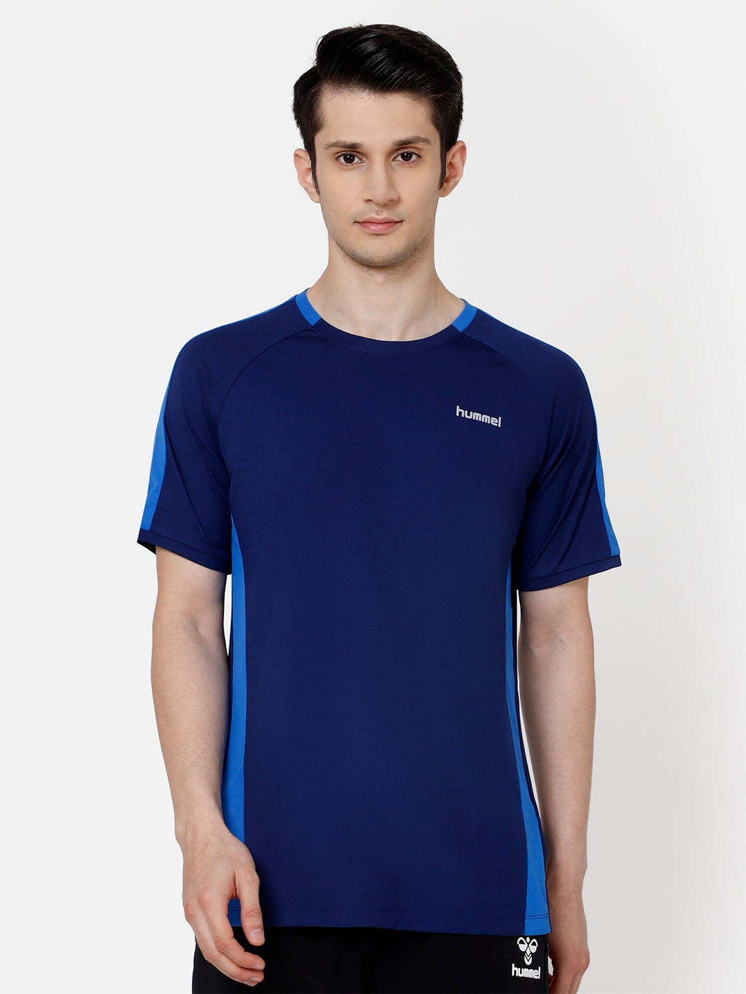 

hummel Men Blue Applique T-shirt