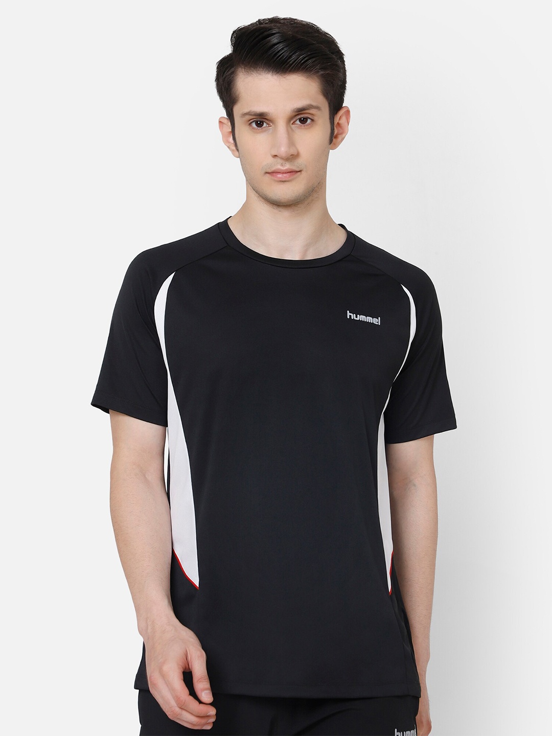 

hummel Men Colourblocked Rapid-Dry T-shirt, Black