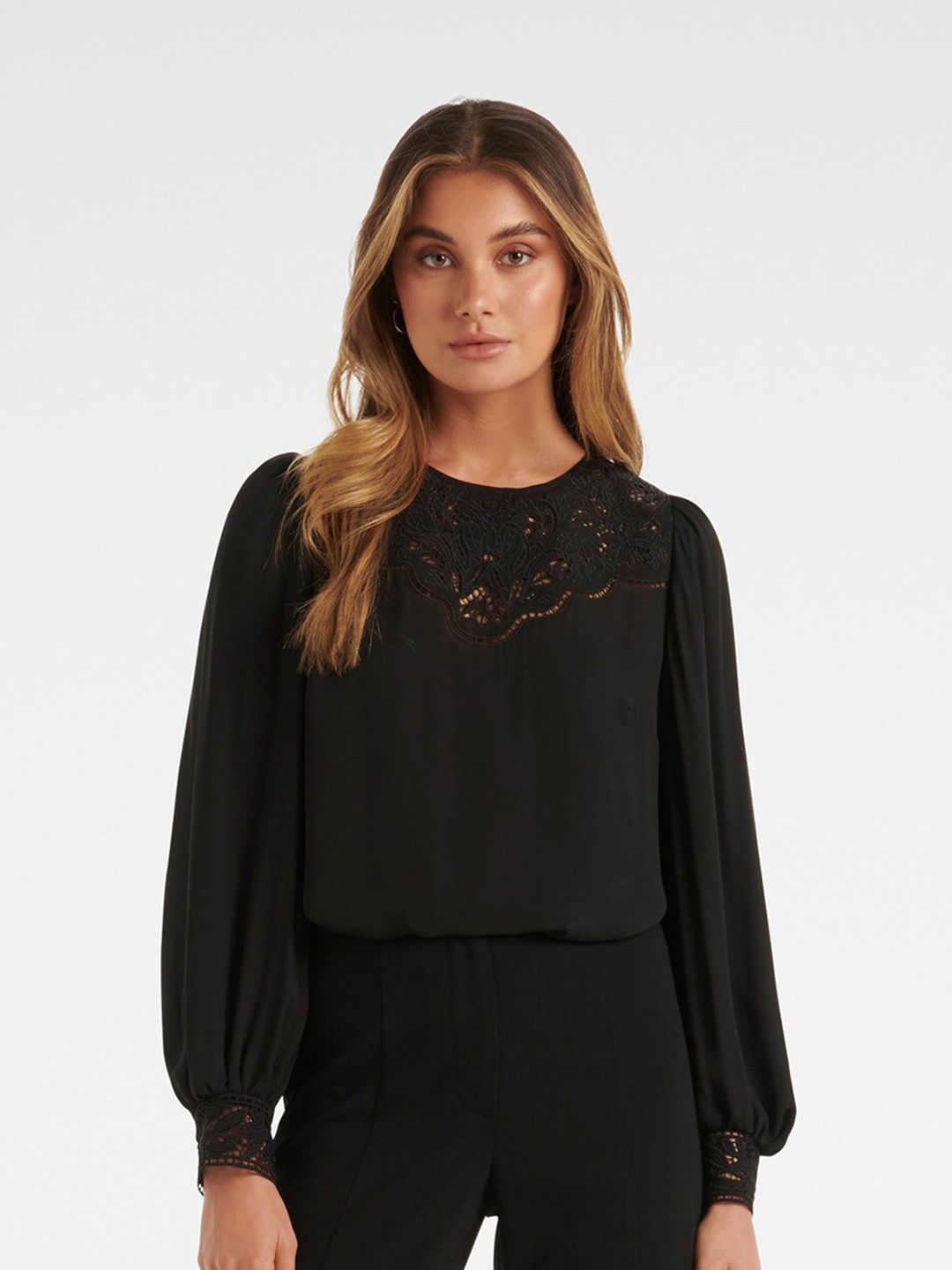 

Forever New Regular Top, Black