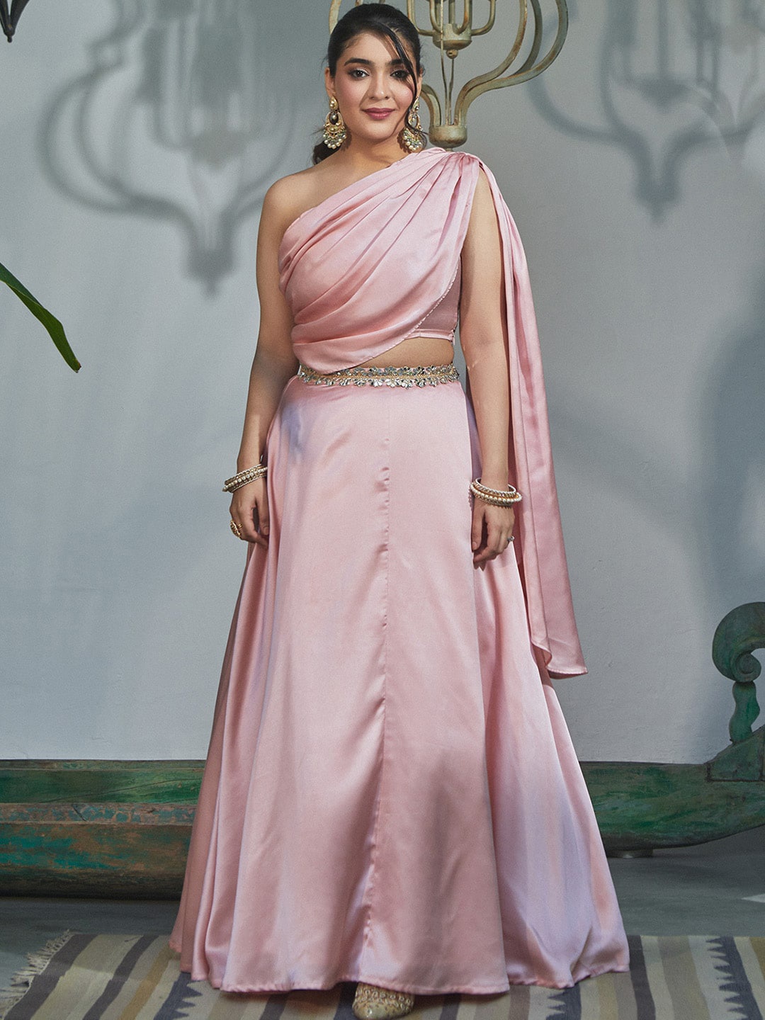 

Alaya By Stage3 Flared Maxi Skirt, Pink