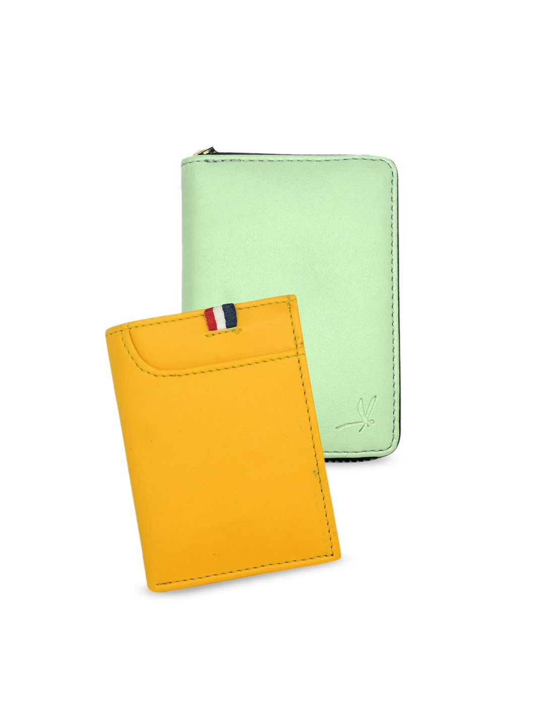 

GREEN DRAGONFLY Unisex Pack Of 2 Wallet & Card Holder Combo Gift Set