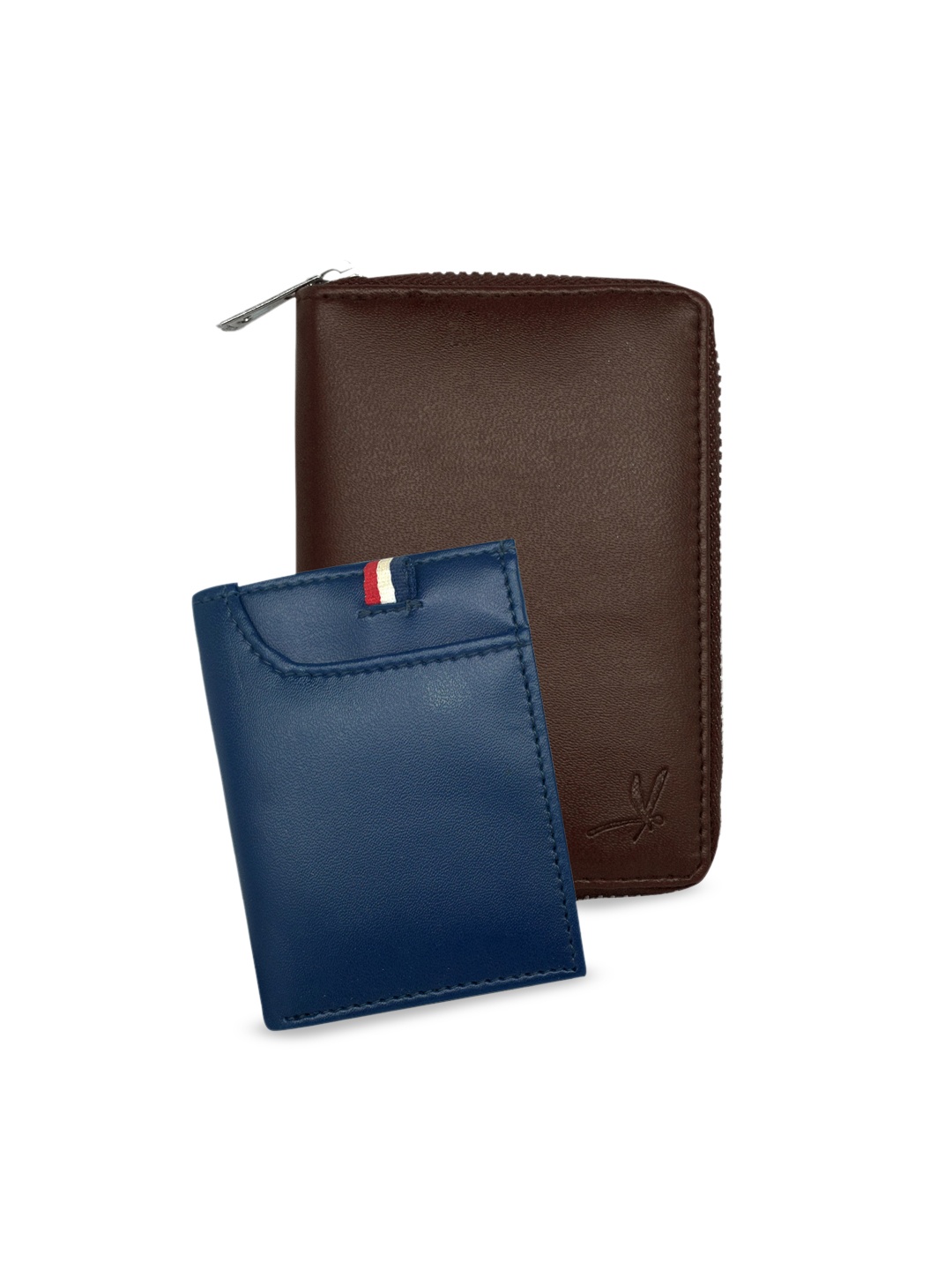

GREEN DRAGONFLY Wallet & Card Holder Combo Gift Set, Coffee brown