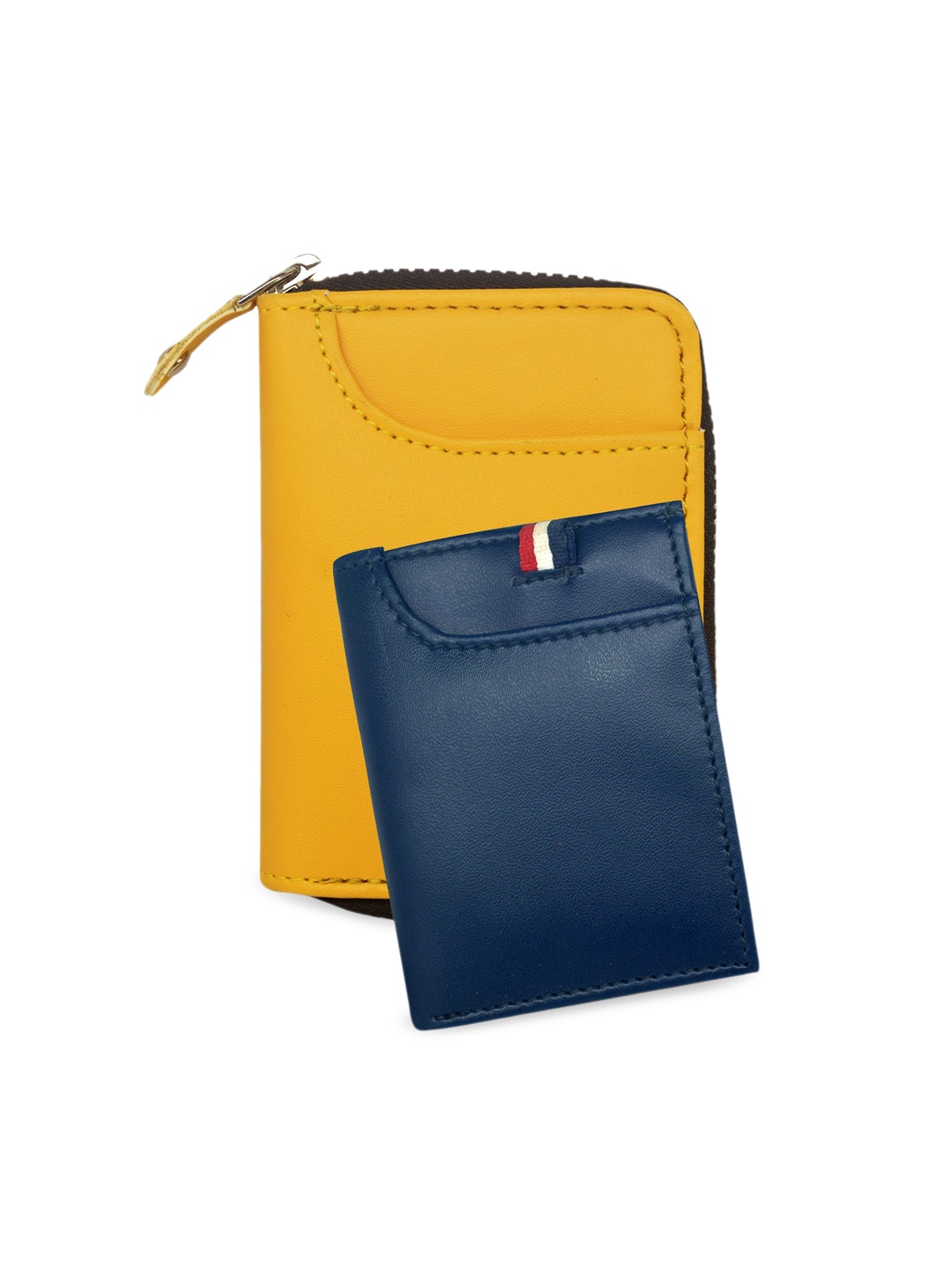 

GREEN DRAGONFLY Set Of 2 Wallet & Card Holder Combo Gift Set, Yellow