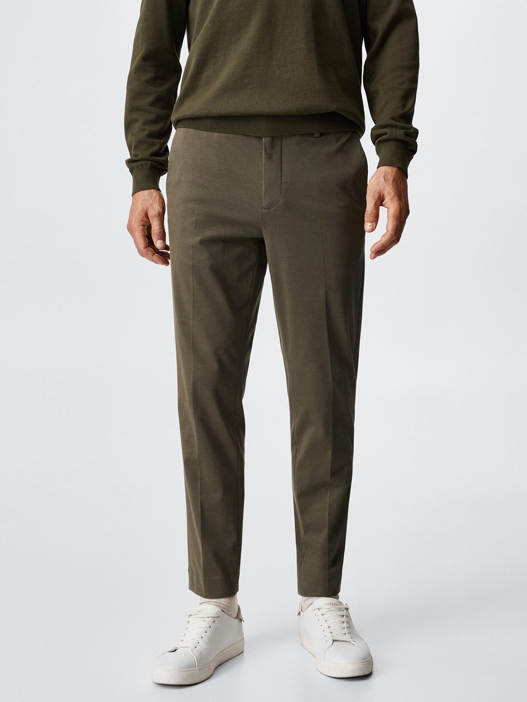 

MANGO MAN Slim Fit Chinos, Olive
