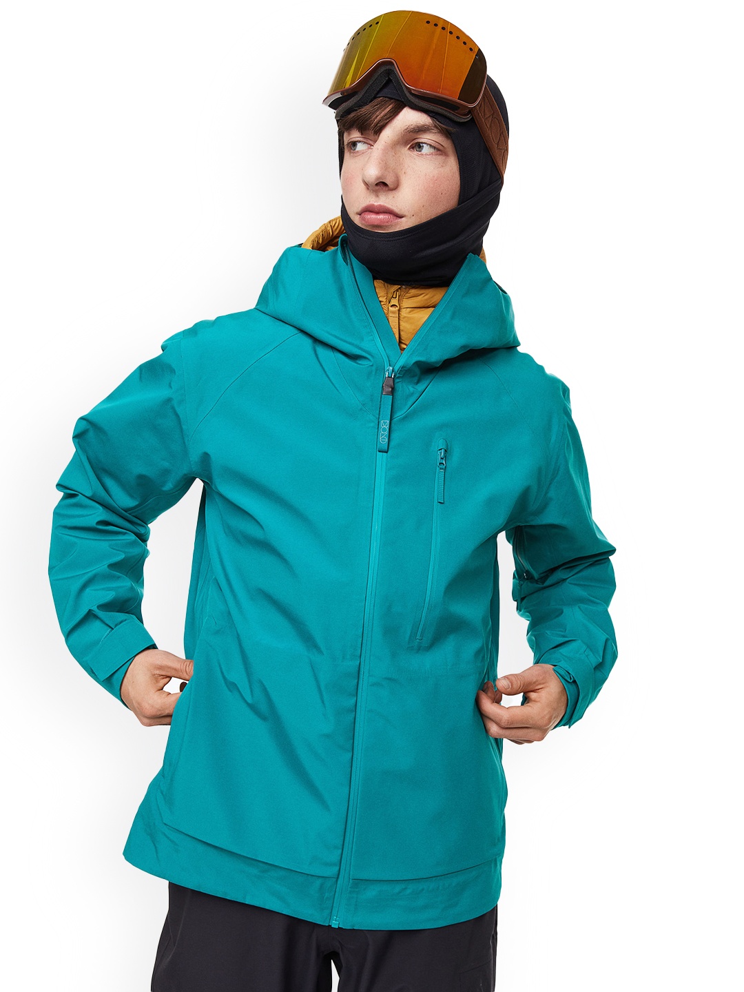 

H&M Men 3-Layer Shell Jacket In StormMove, Turquoise blue