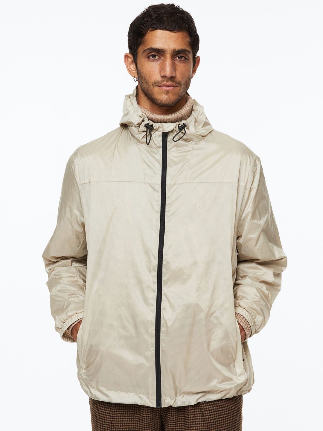 

H&M Men Water-Repellent Windbreaker, Beige