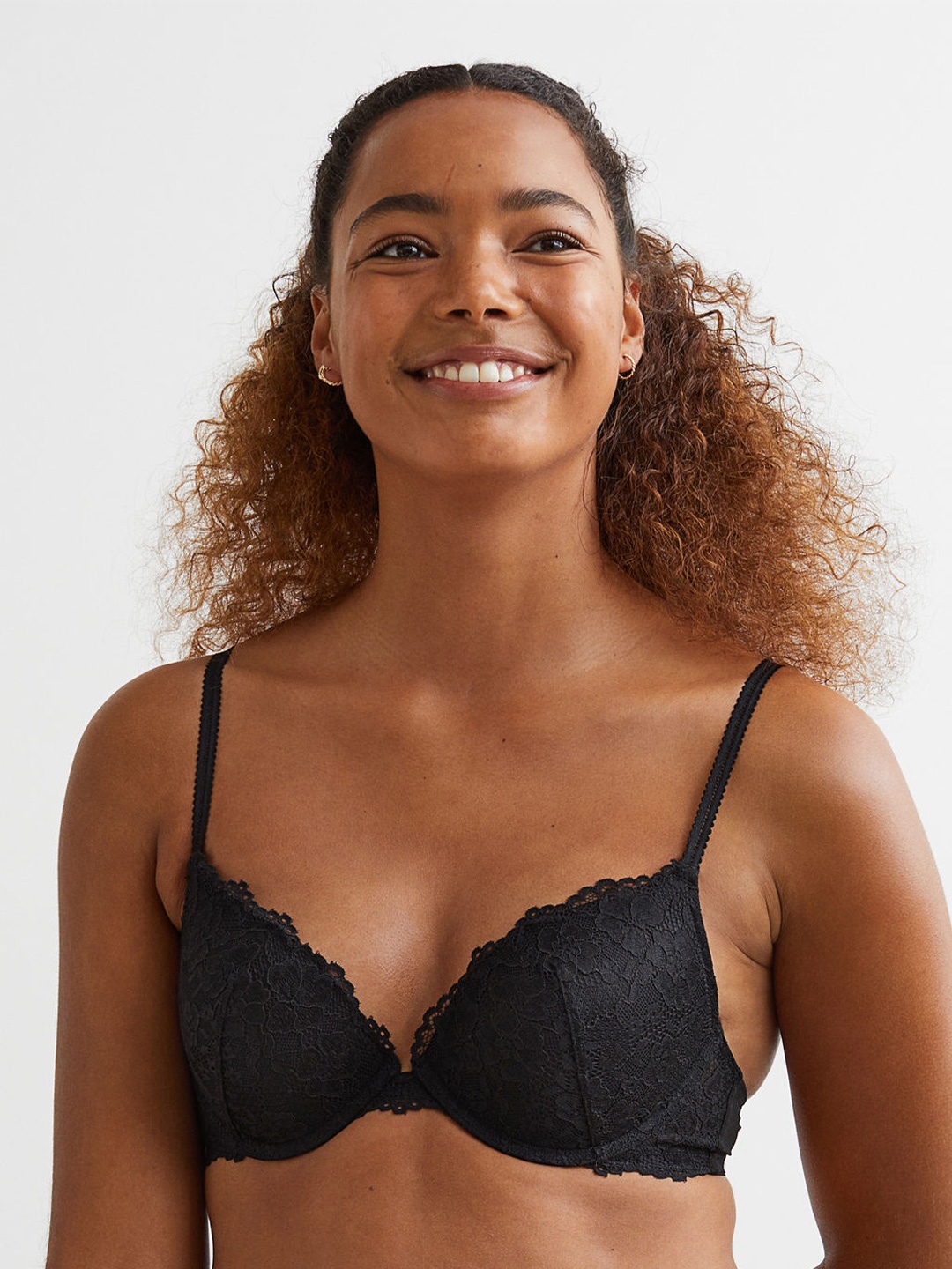 

H&M Lace Push-Up Bra 1080301002, Black