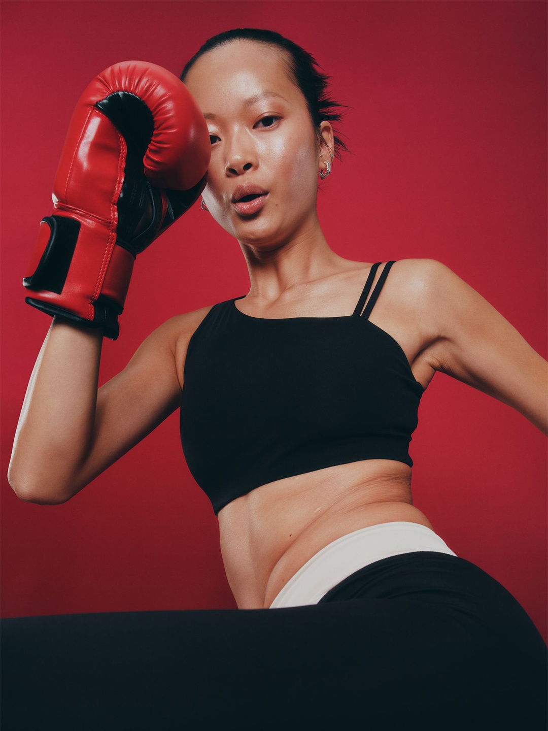 

H&M Light Support Sports bra In DryMove 1092835001, Black