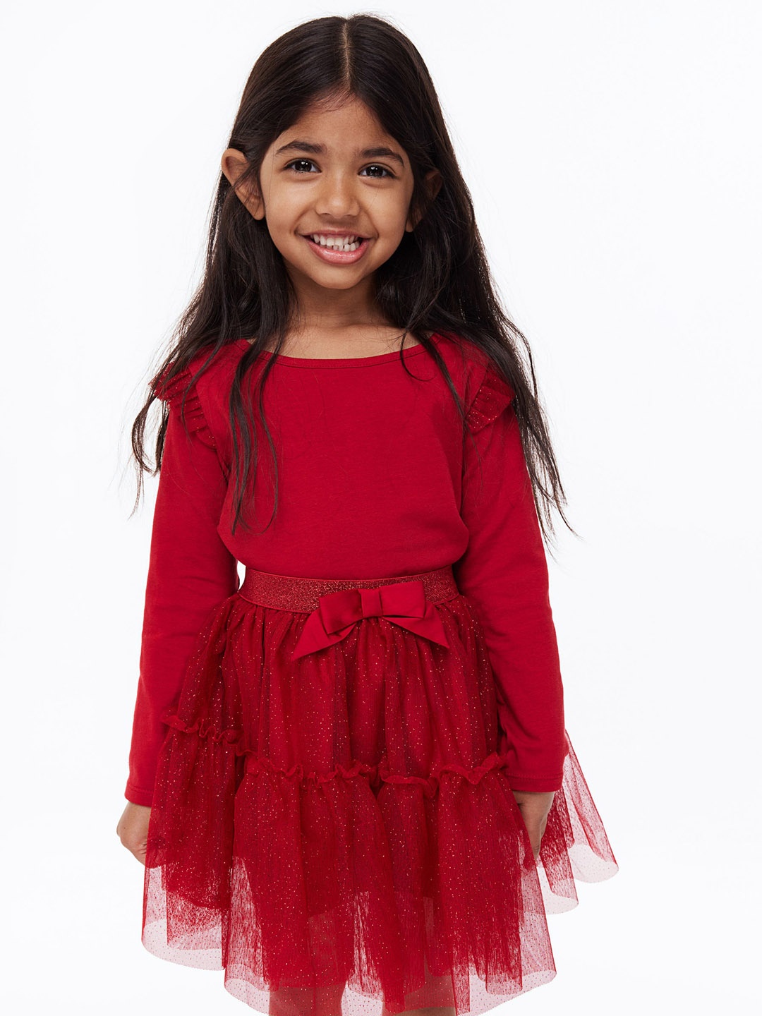 

H&M Girls 2-Piece Tulle Set, Red