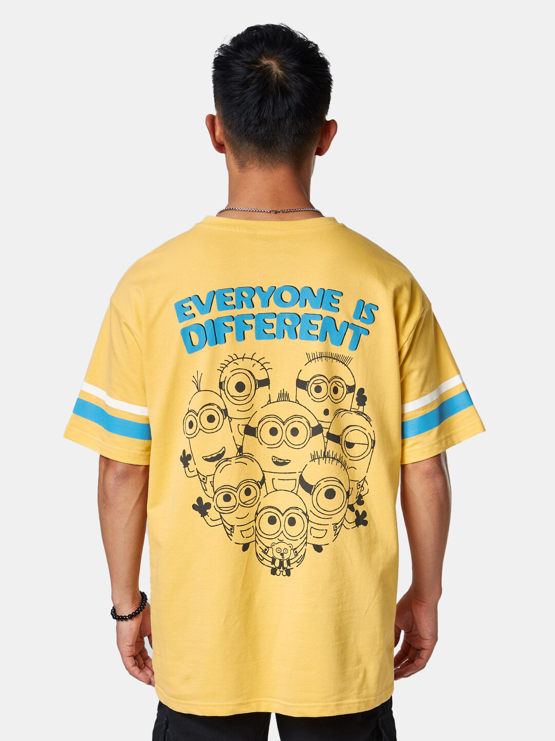 

The Souled Store Men Printed Cotton Oversized T-Shirt, Yellow