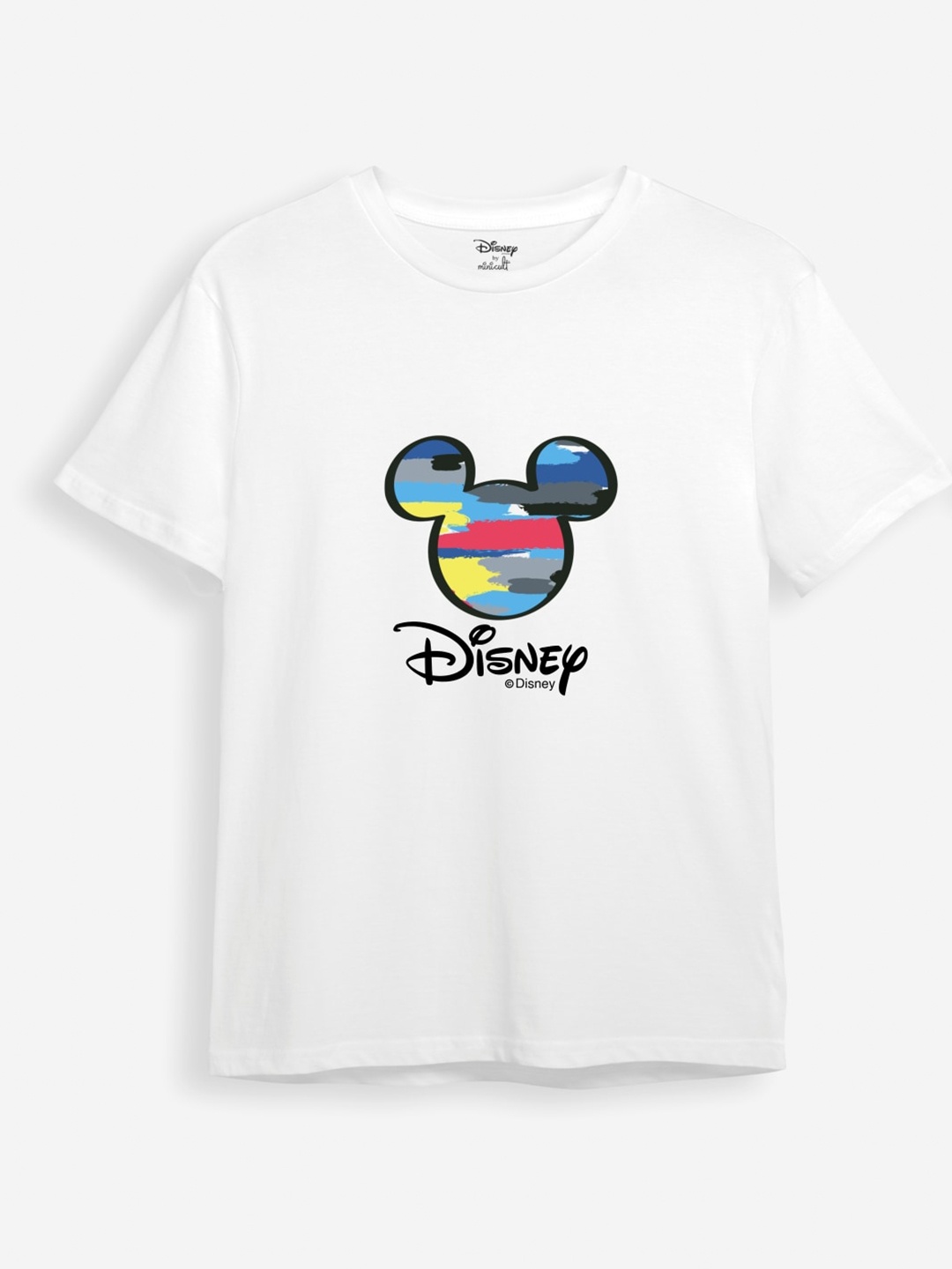 

Minicult Kids Mickey Mouse Printed Cotton T-shirt, White