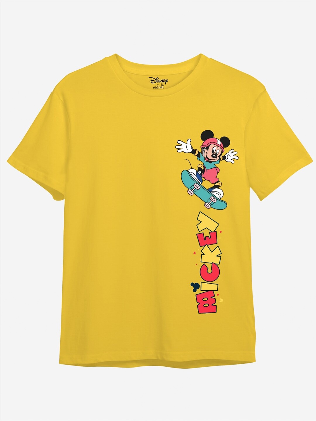 

Minicult Kids Printed Cotton T-shirt, Yellow