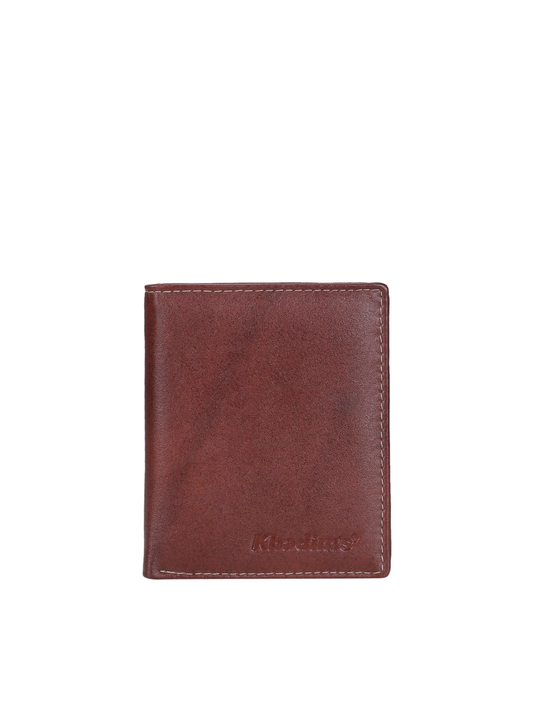 

Khadims Men Leather Two Fold Wallet, Brown