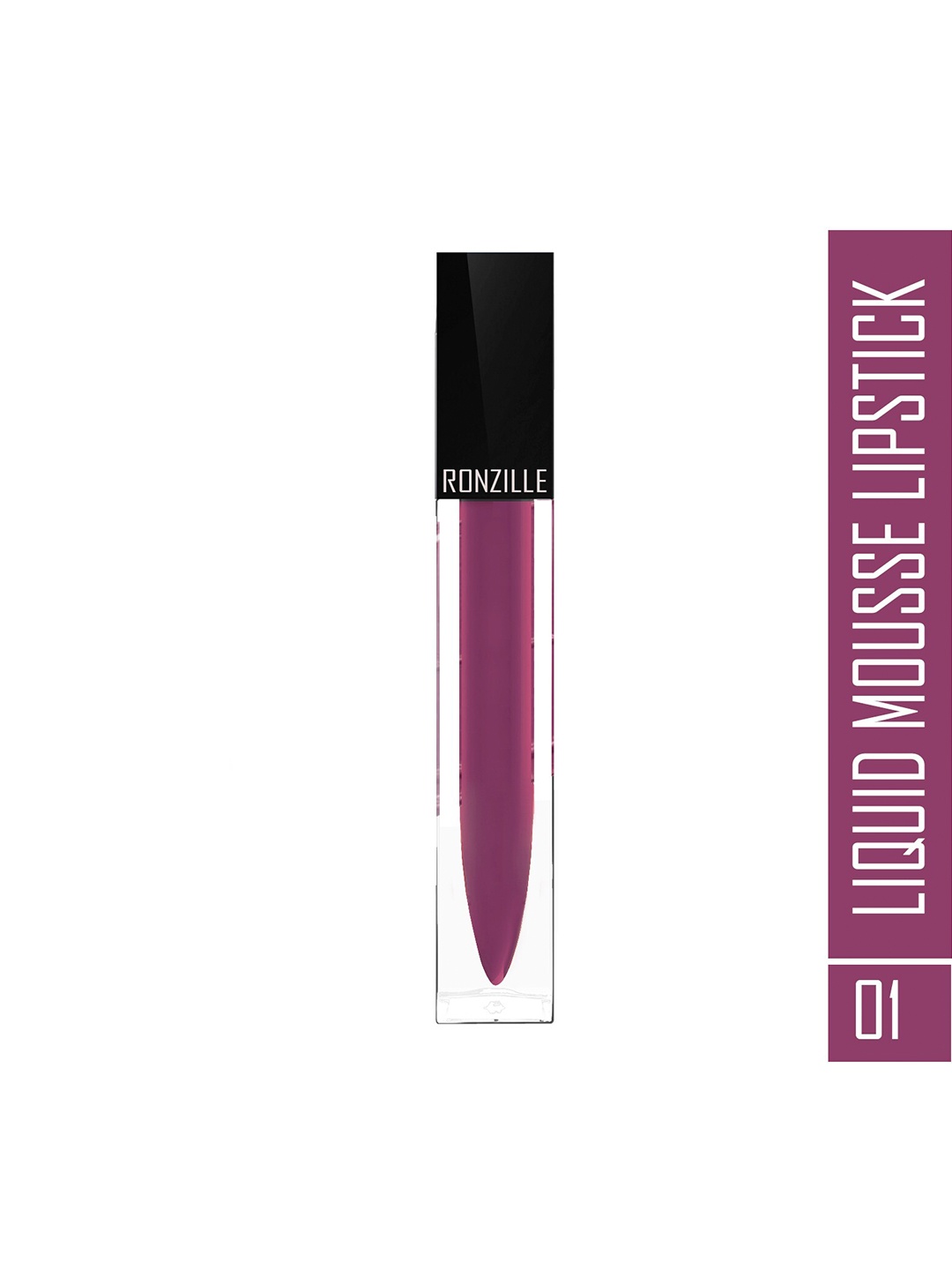

Ronzille Weightless Liquid Mousse Long Smash Lipstick 5 ml - Vamtastic Plum 01, Purple