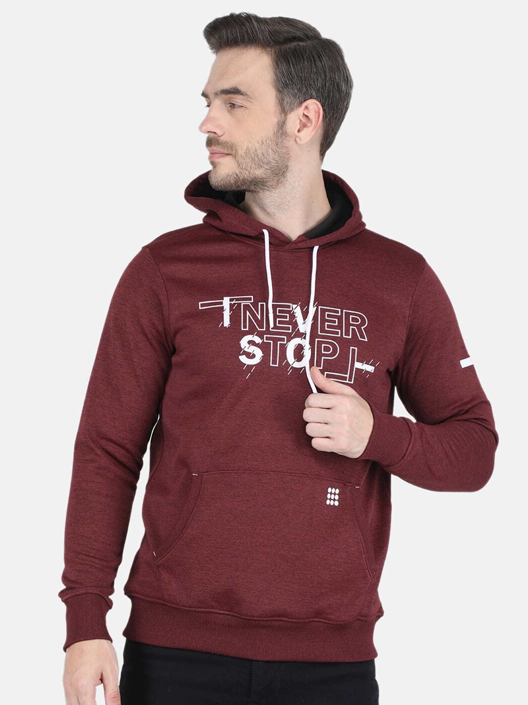 

rock.it Printed Hooded Sweatshirt, Maroon