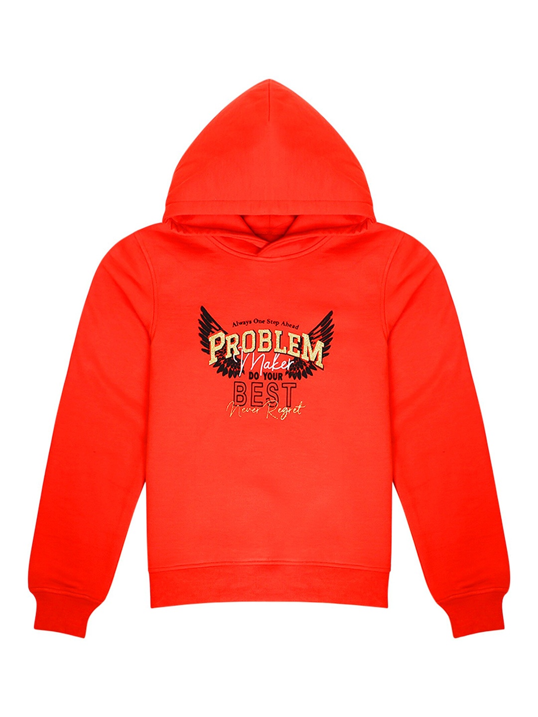 

pspeaches Girls Printed Hooded Sweatshirt, Coral