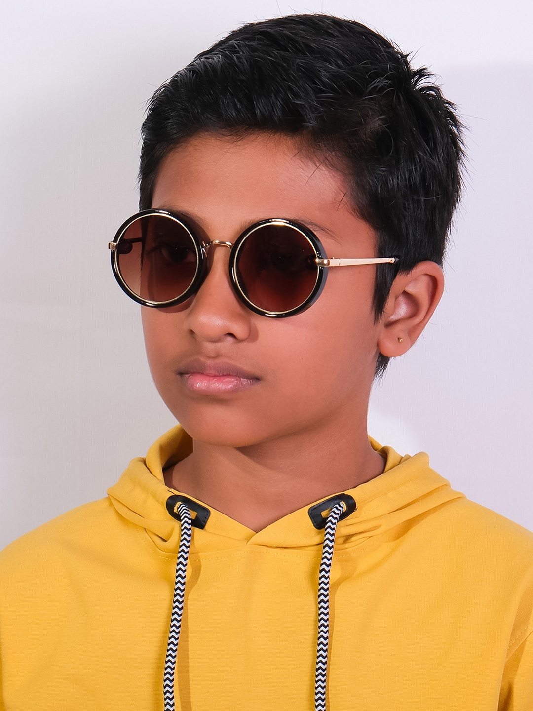

DukieKooky Kids Round Sunglasses with UV Protected Lens, Brown