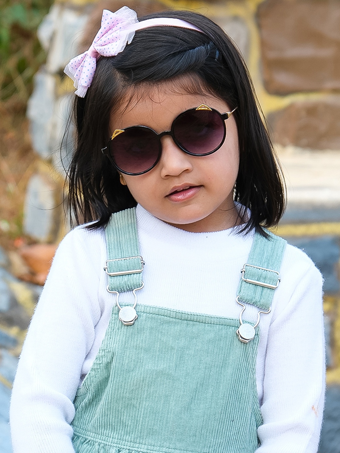

DukieKooky Kids Round Sunglasses with UV Protected Lens, Black