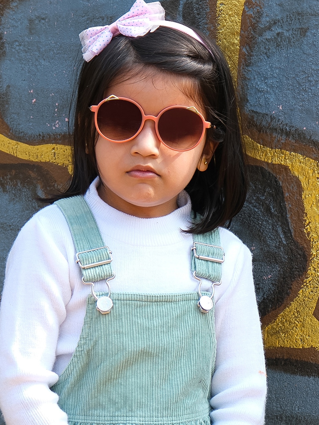 

DukieKooky Kids Round Sunglasses with UV Protected Lens, Black