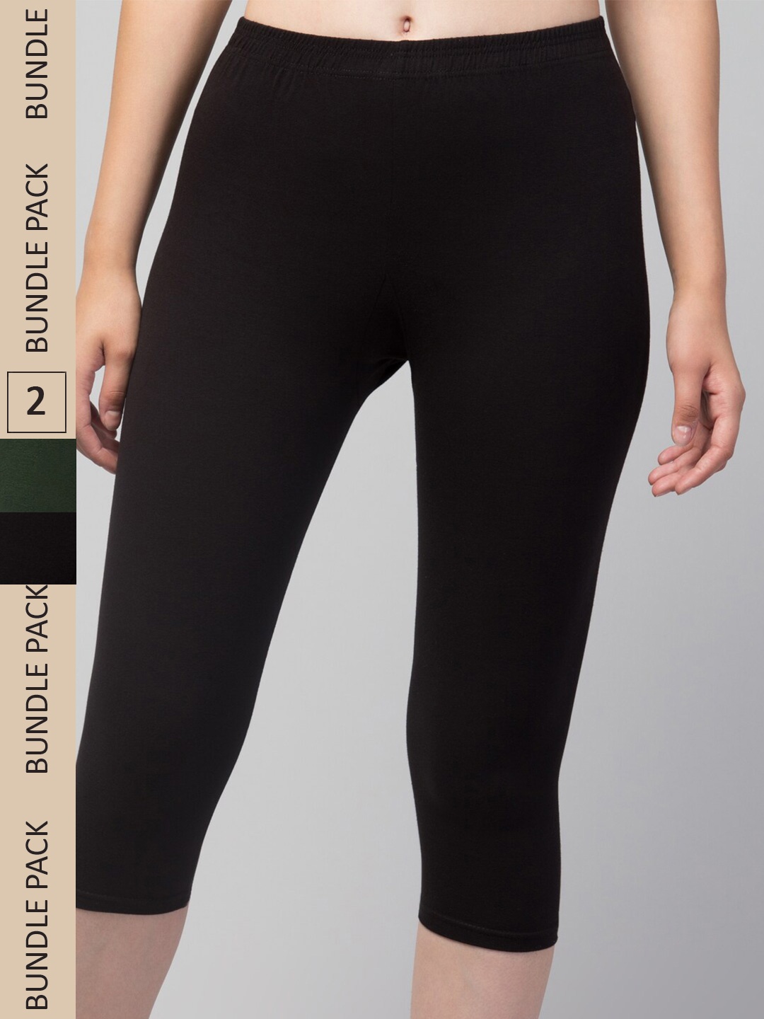 

Apraa & Parma Women Black Skinny Fit Capris