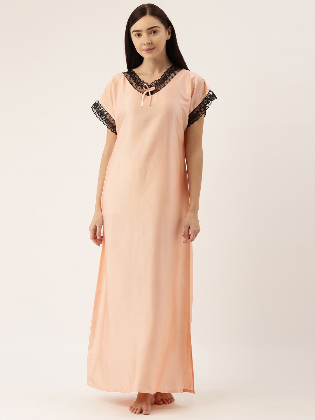 

Bannos Swagger V-Neck Maxi Nightdress, Peach