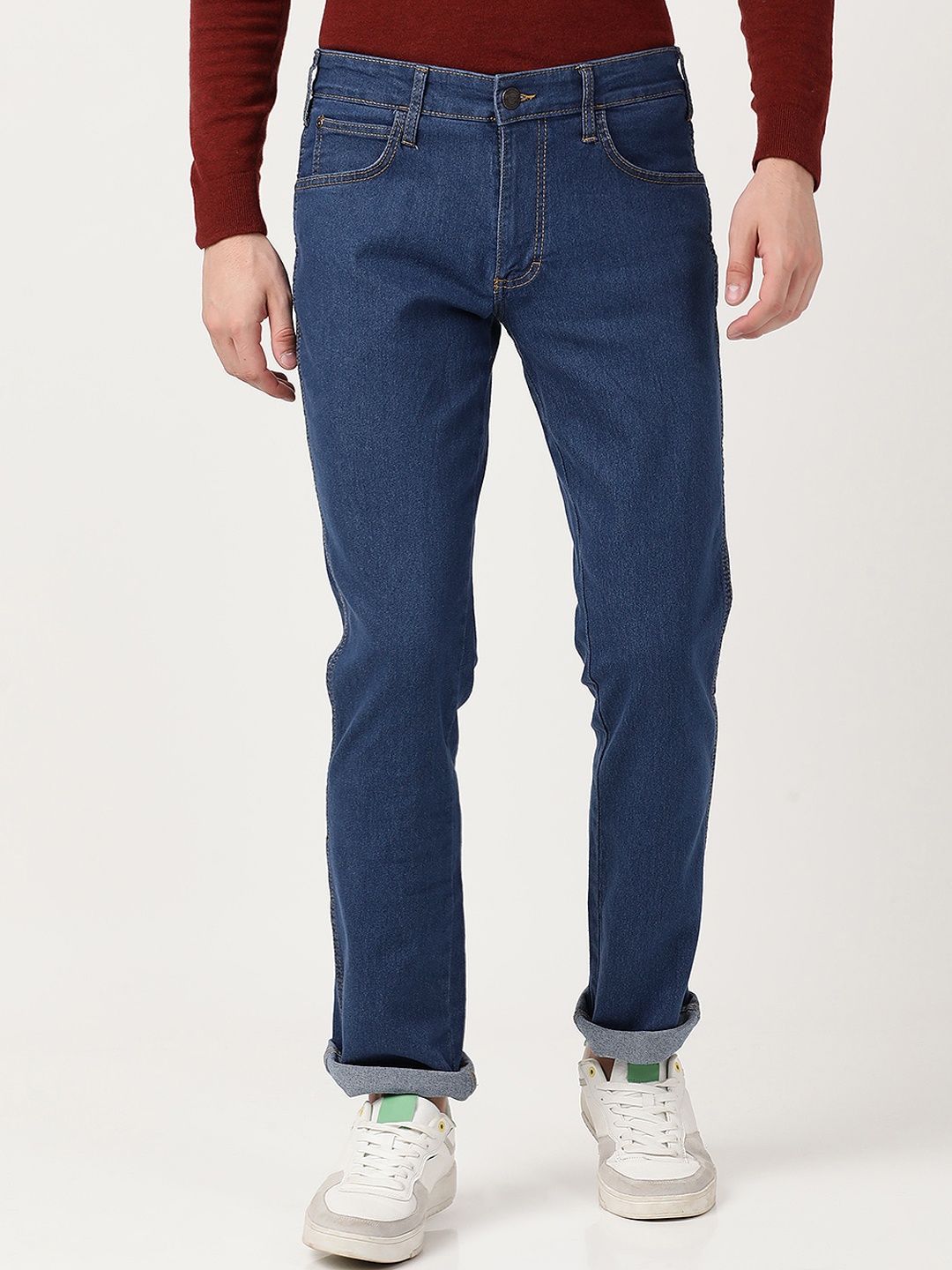 

Wrangler Men Blue Millard Straight Fit Stretchable Cotton Jeans