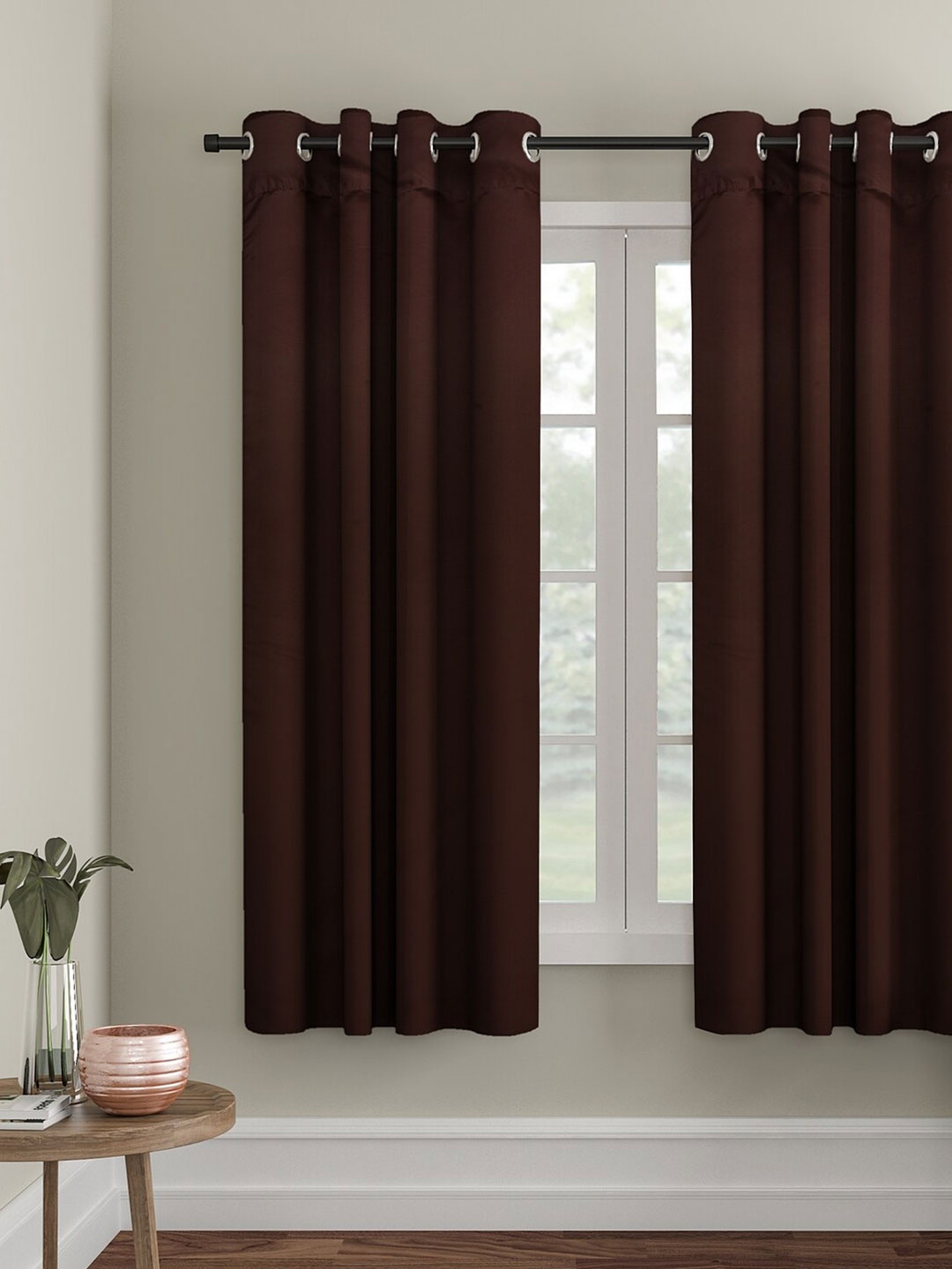 

eyda Brown Room Darkening Window Curtain