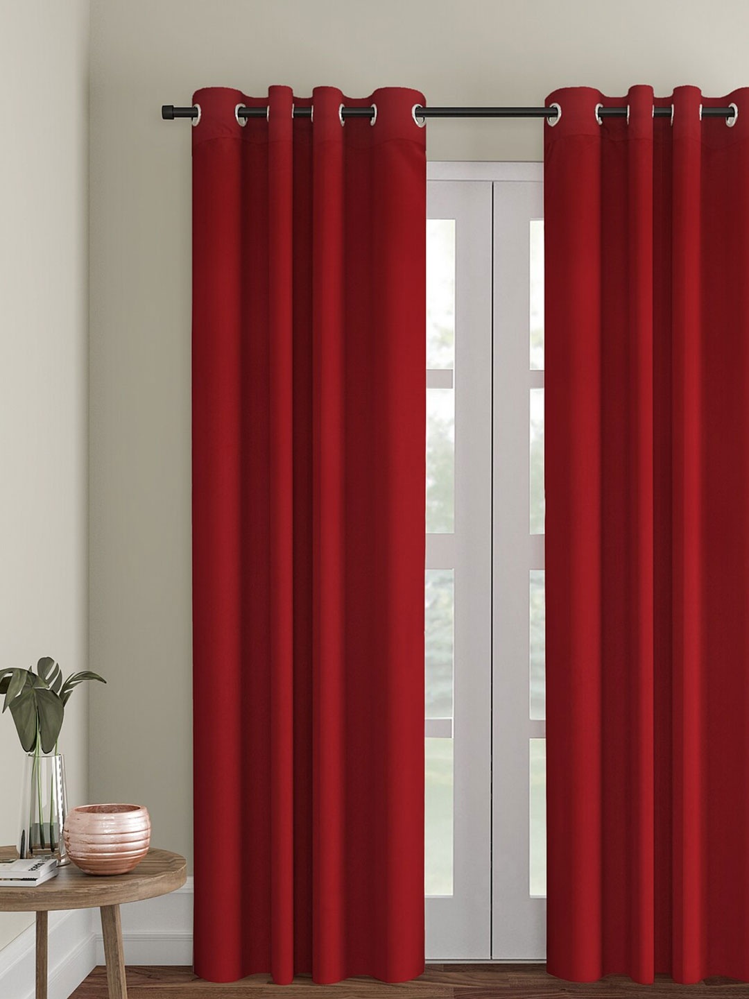 

eyda Red Room Darkening Door Curtain