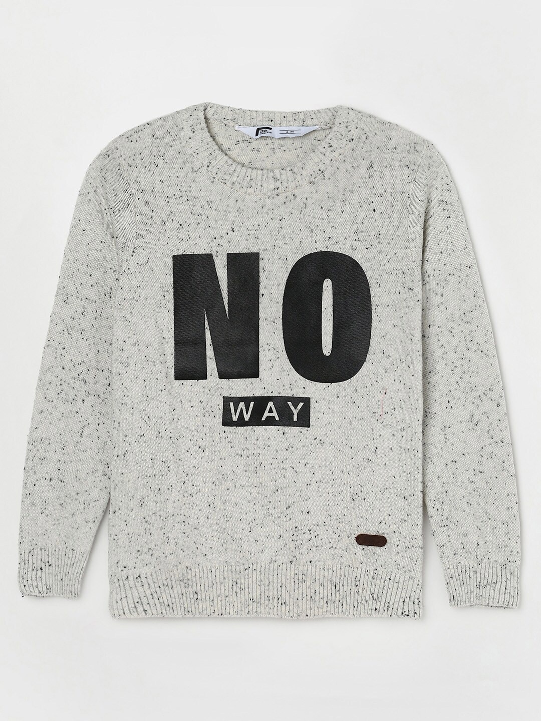 

Fame Forever by Lifestyle Boys Cotton Typography Printed Pullover, White