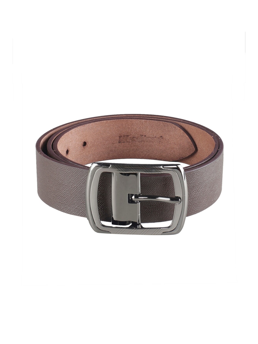 

Khadims Men Textured Leather Formal Belt, Black