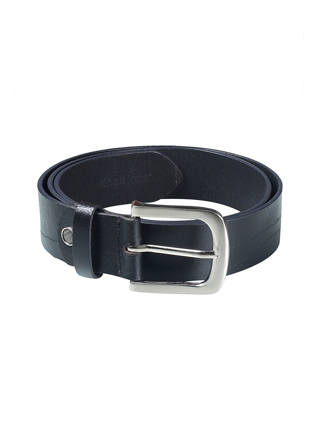 

Khadims Men Textured Leather Formal Belt, Black