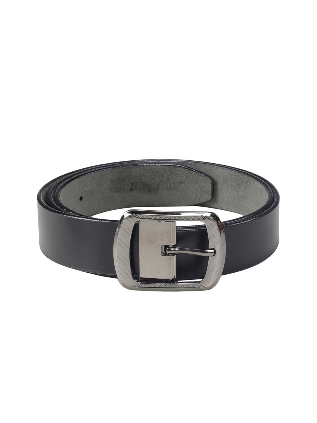 

Khadims Men Leather Formal Belt, Black