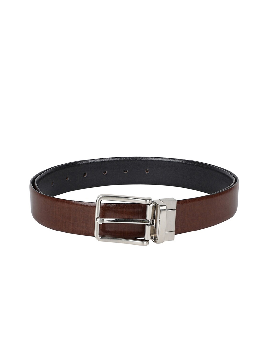 

Khadims Men Leather Formal Belt, Brown